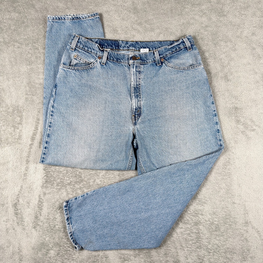 VTG Levis 560 Jeans Mens 38x30 (Fit 31x29) Loose Tapered Orange Tab Denim 1996
